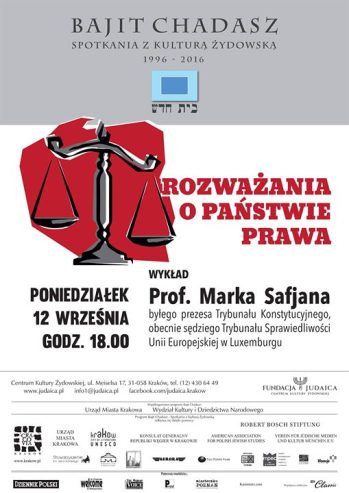 Prof. Marek Safjan: Rozważania o państwie prawa / Reflections on the Rule of Law –