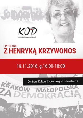 Otwarte spotkanie z Henryką Krzywonos