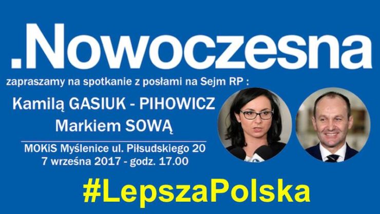 Spotkanie z Kamilą Gasiuk-Pihowicz i Markiem Sową w Myślenicach