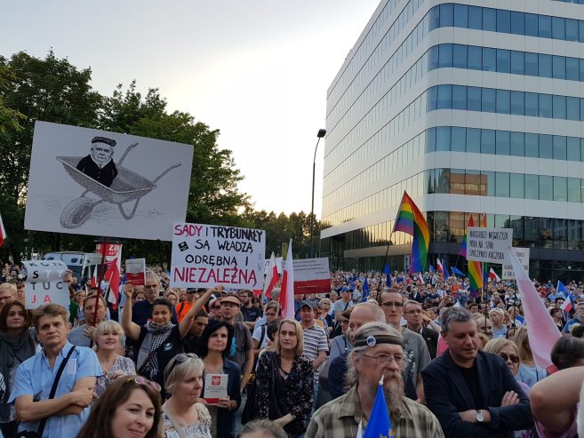 Relacja z manifestacji przed Sądem w Krakowie 4 lipca 2018
