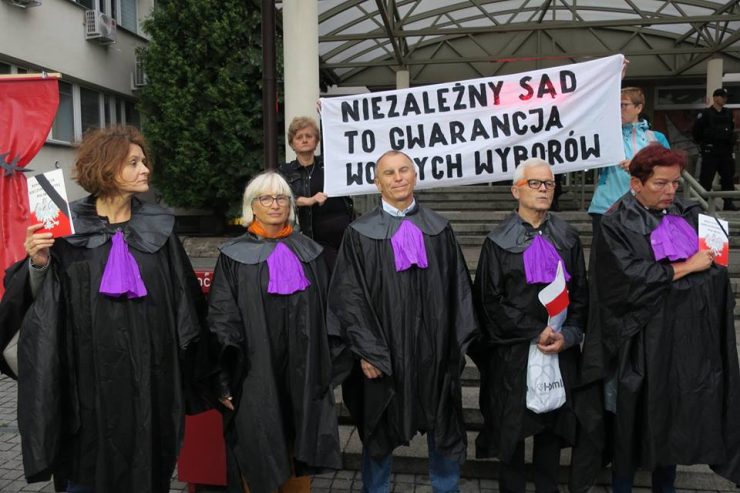Relacja z manifestacji przed sądem w Krakowie 19 lipca 2018