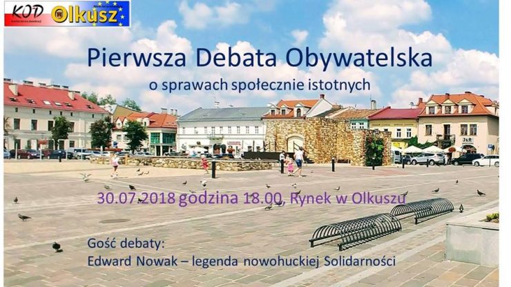 Debata obywatelska o sprawach społecznie istotnych - Olkusz