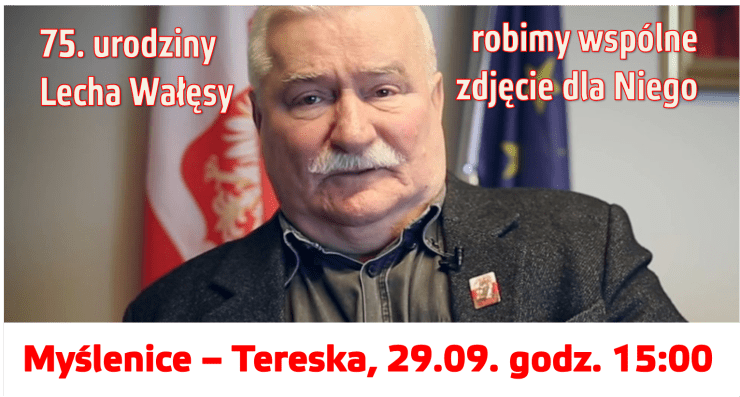 Myślenice dla Lecha Wałęsy. Robimy wspólne zdjęcie!