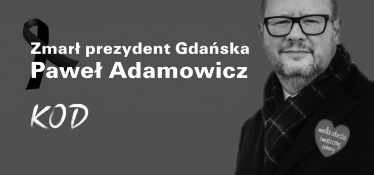 Zmarł Paweł Adamowicz