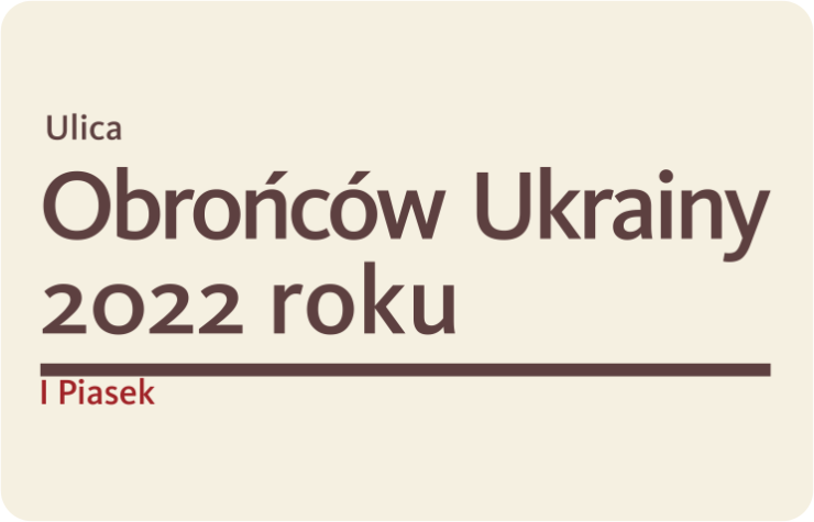 Ulica Obrońców Ukrainy 2022 roku w Krakowie - obywatelska inicjatywa uchwałodawcza