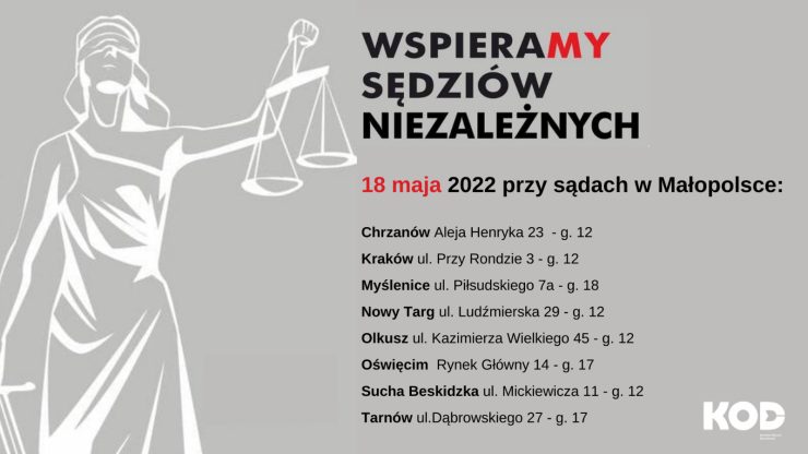 Wspieramy niezależnych sędziów! Małopolska