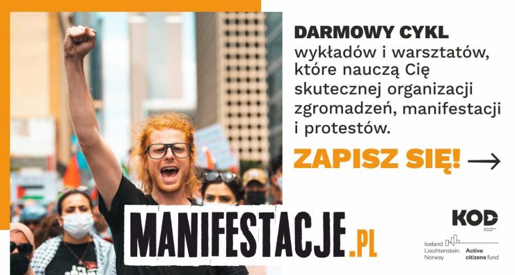 Manifestacje.pl — bezpłatne szkolenia.