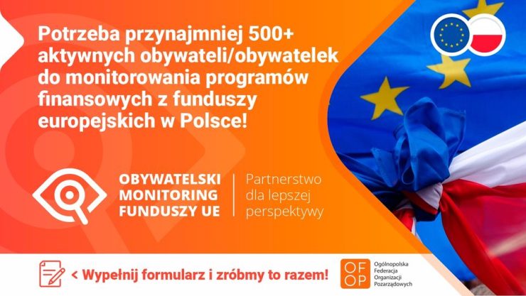 Obywatelski monitoring funduszy UE - mobilizacja!