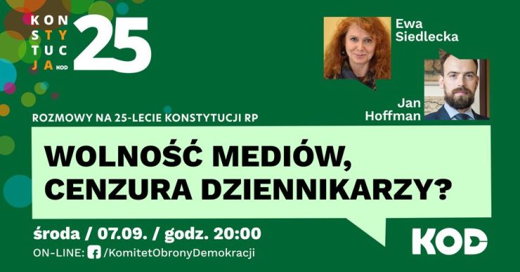 Rozmowy w 25-lecie Konstytucji RP – Wolność mediów, cenzura dziennikarzy?