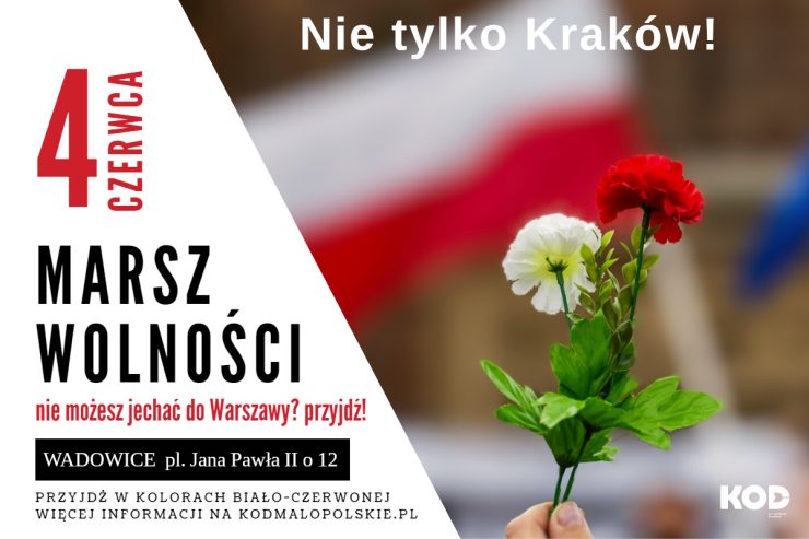 4. czerwca - Wadowice wspierają Warszawę