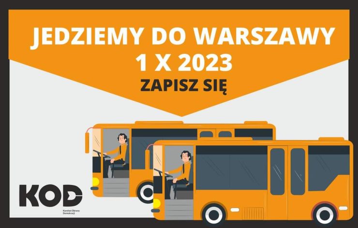 Autokary z Małopolski do Warszawy na marsz 1 października 2023